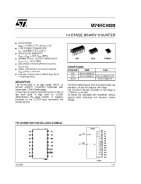 Datasheet M74HC4020 manufacturer STMicroelectronics